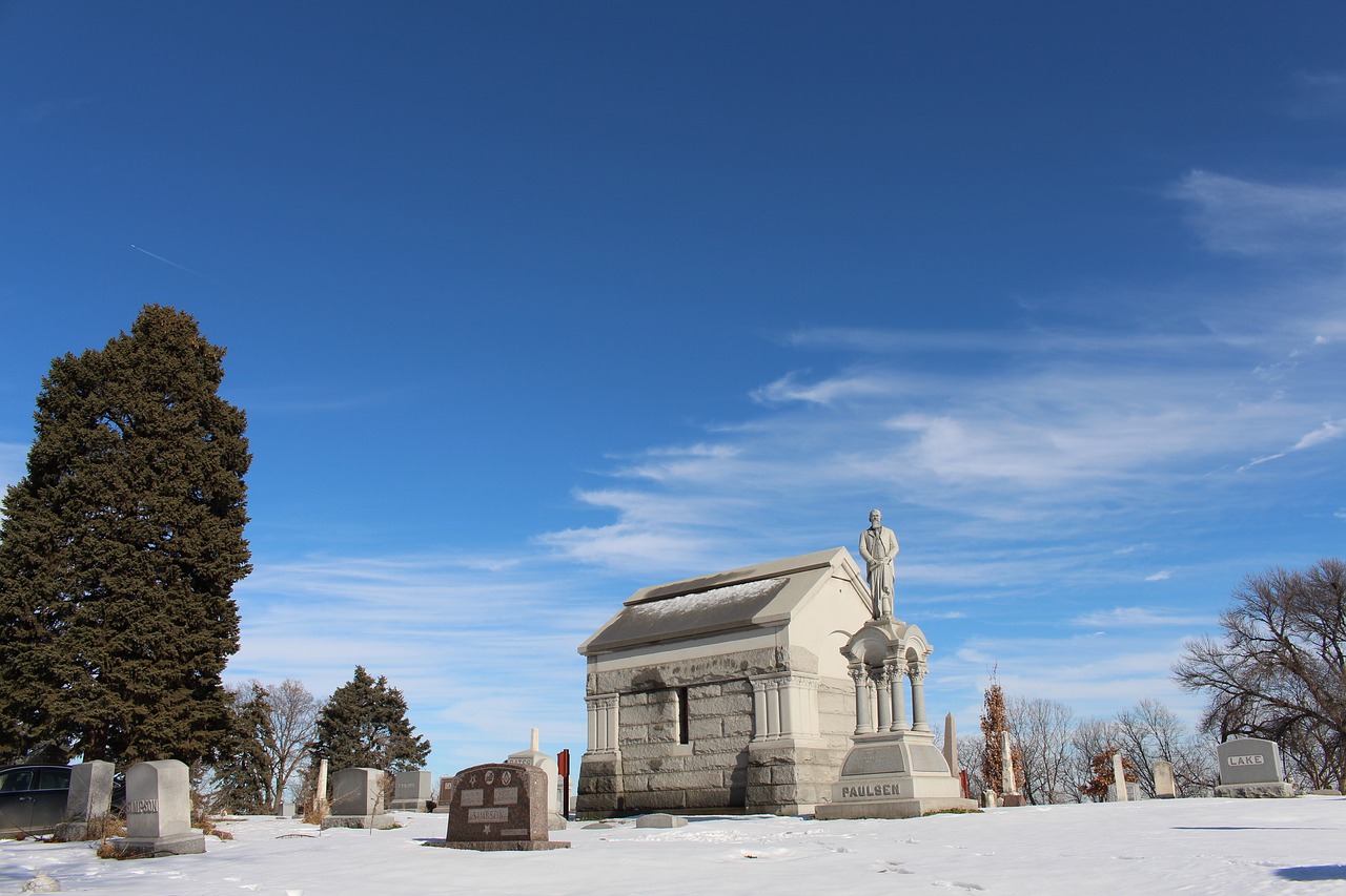 graveyard snow death free photo