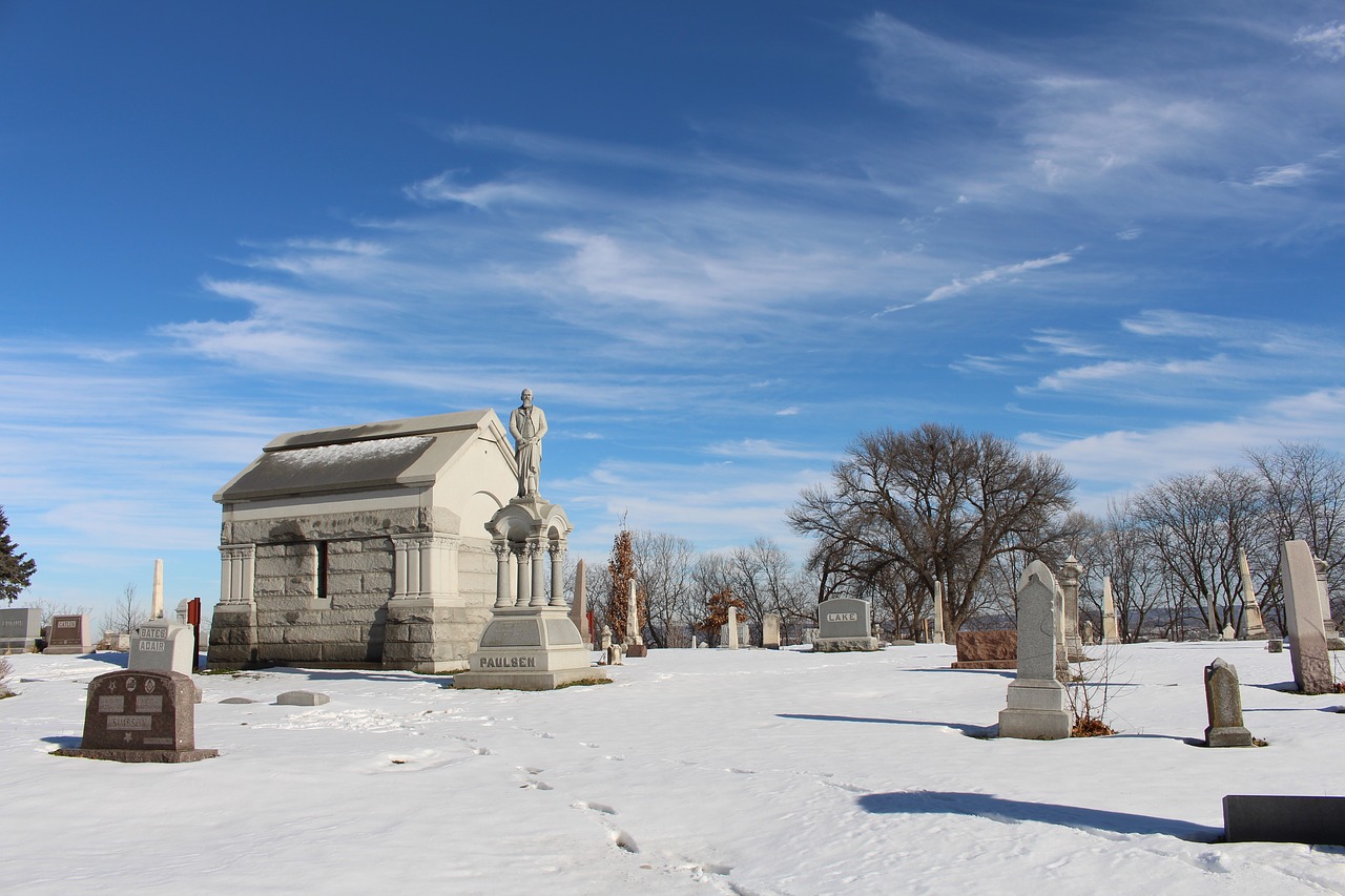 graveyard snow death free photo