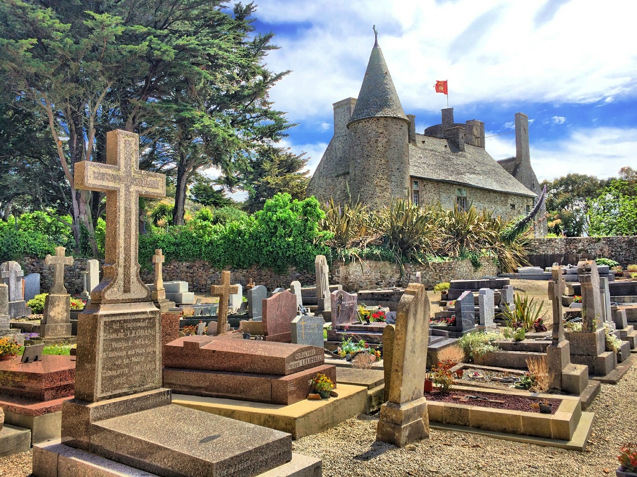 graveyard france cemetery free photo