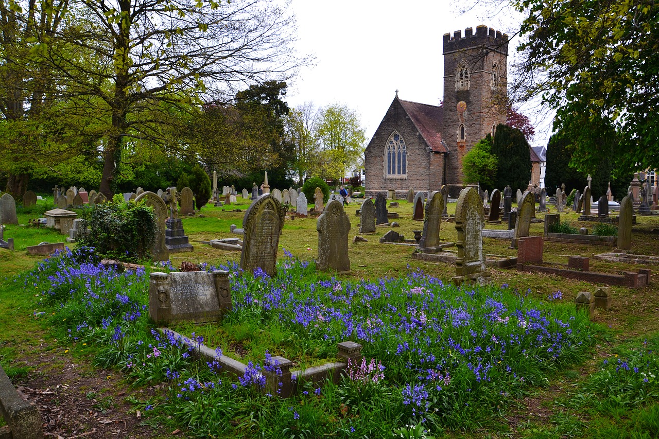 graveyard graves church free photo