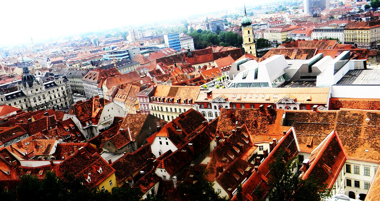 graz styria clock tower free photo