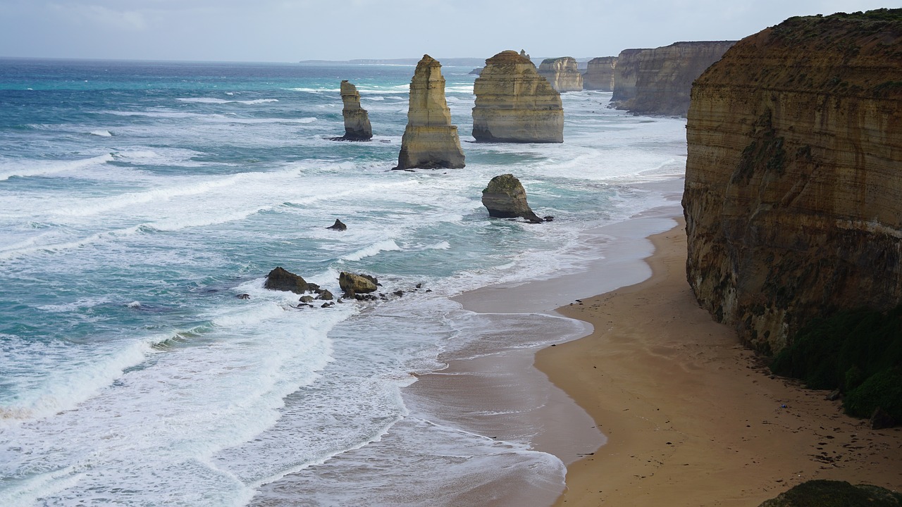 great ocean road seaside sea free photo