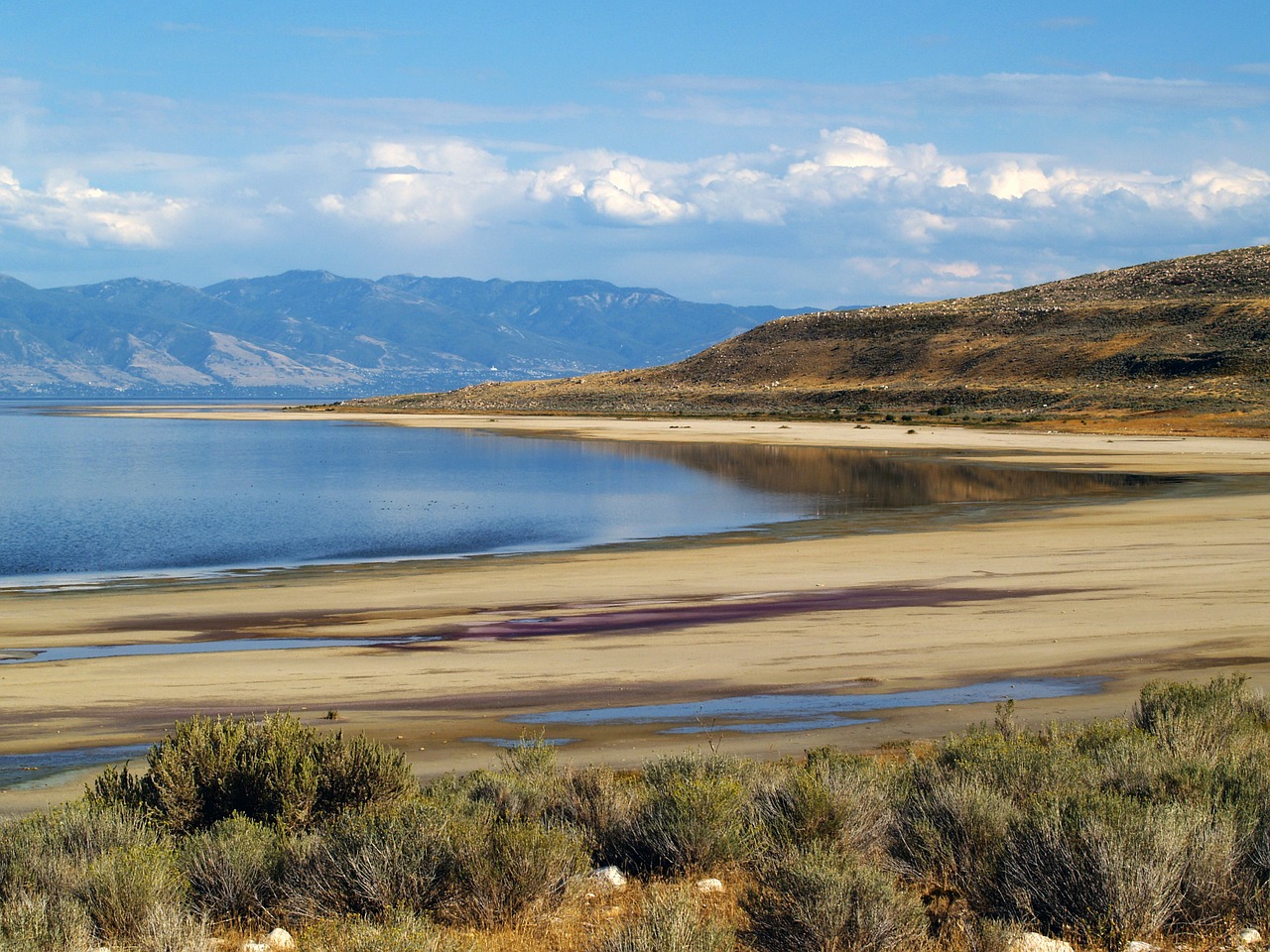 great salt lake utah usa free photo