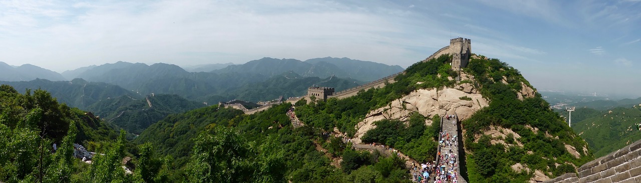 great wall of china chinese famous free photo