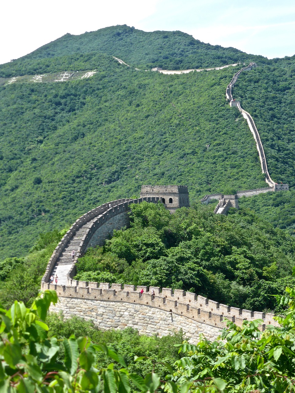 great wall of china chinese famous free photo