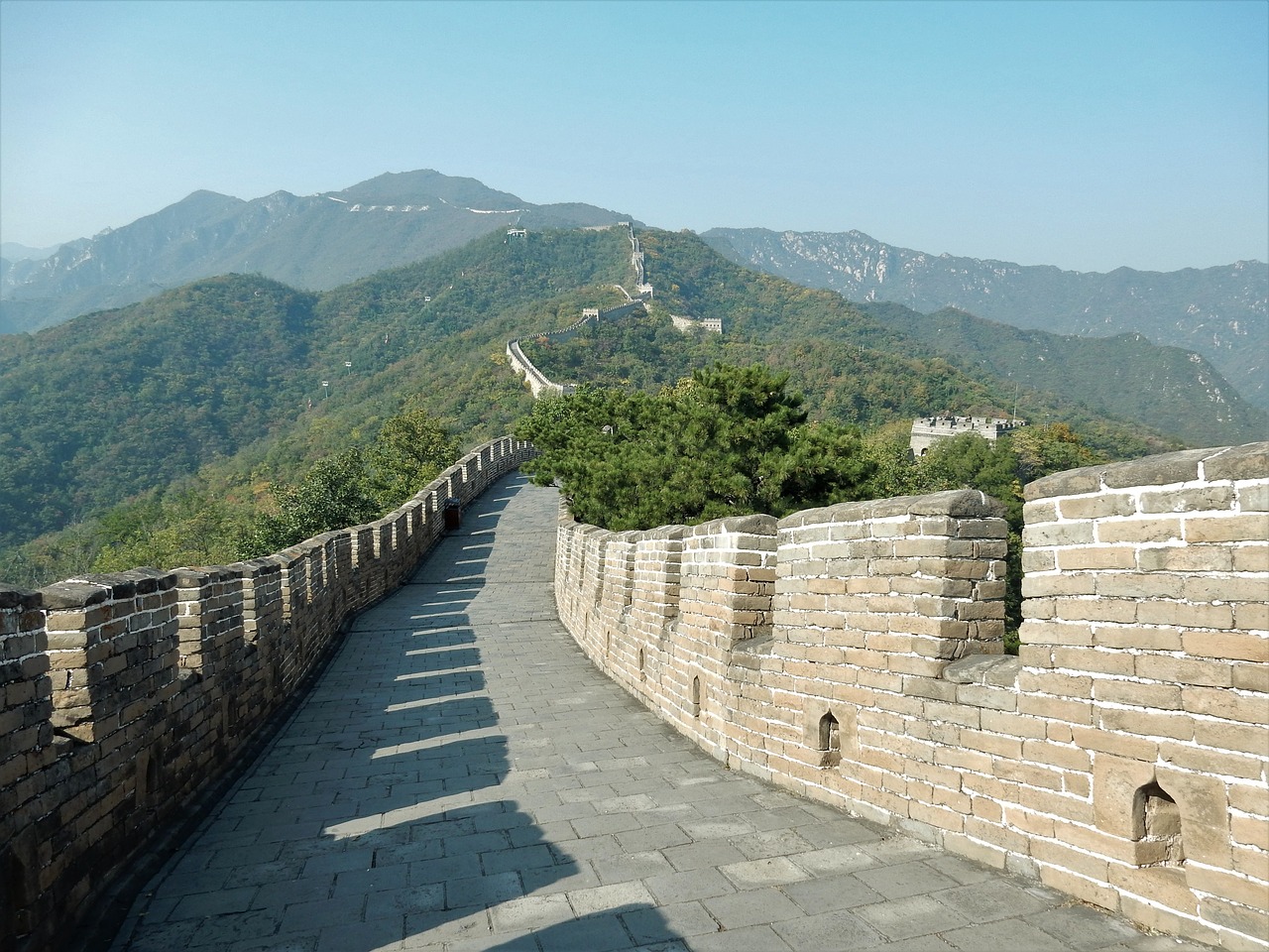 great wall of china china beijing free photo