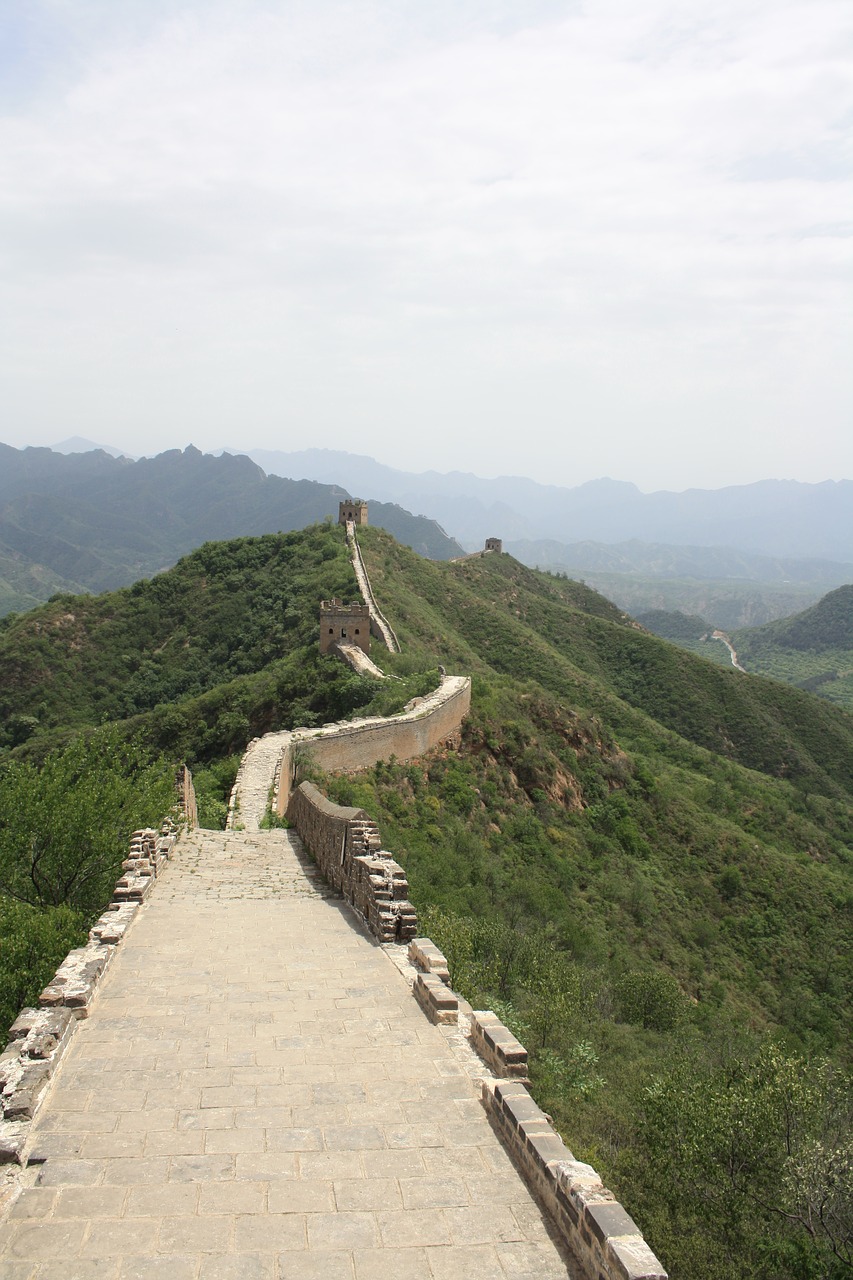 great wall of china  china  landmark free photo