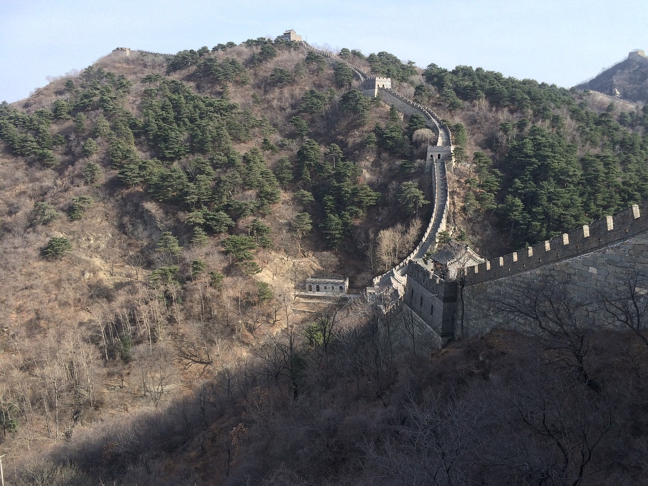 great wall of china beijing china free photo