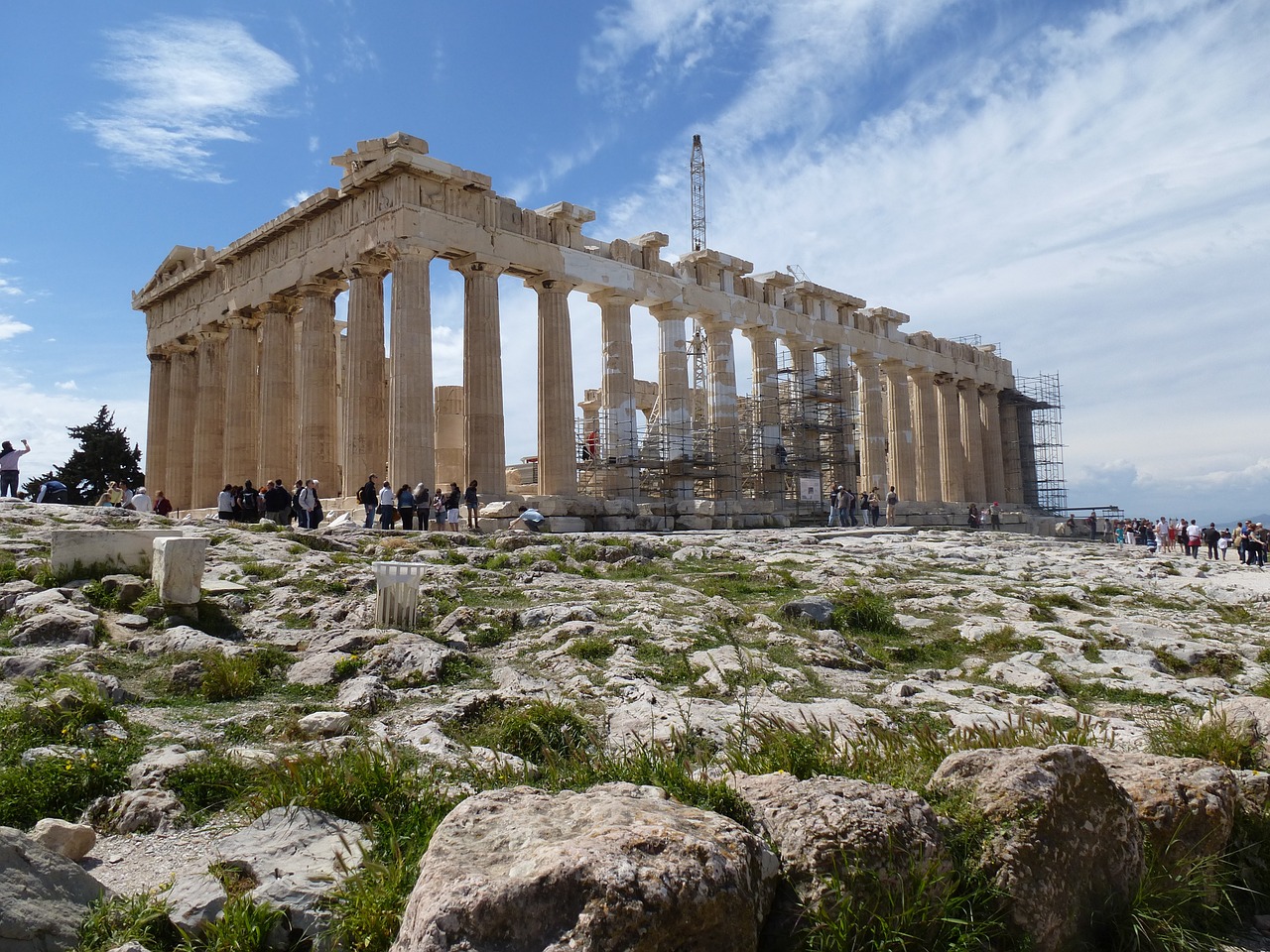 greece acropolis parthenon free photo