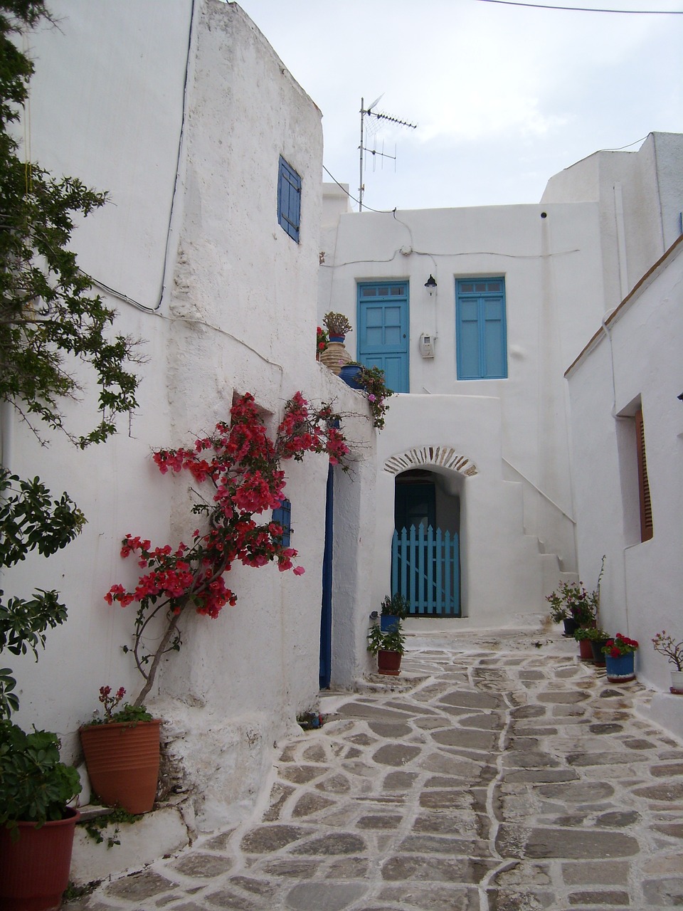 greece cyclades lane free photo