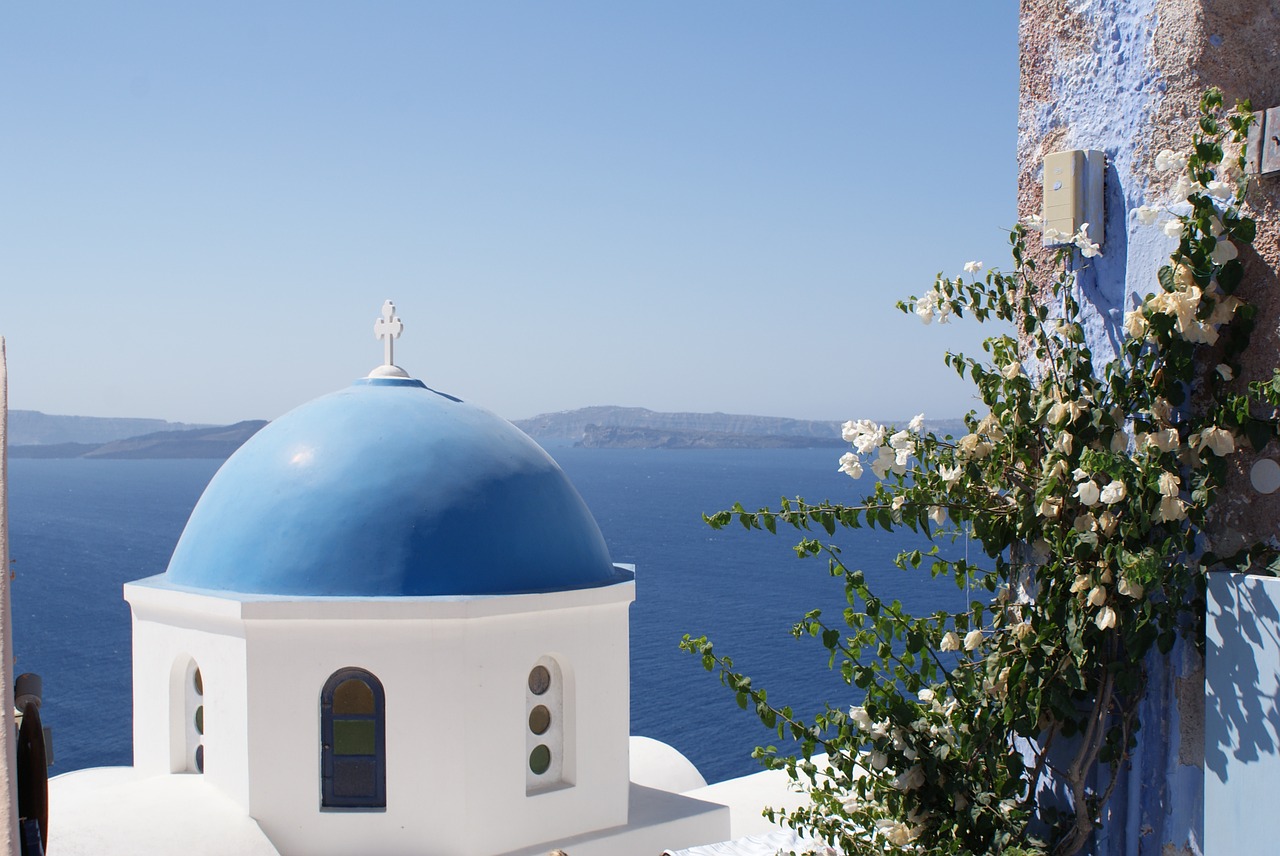 greece santorini church free photo