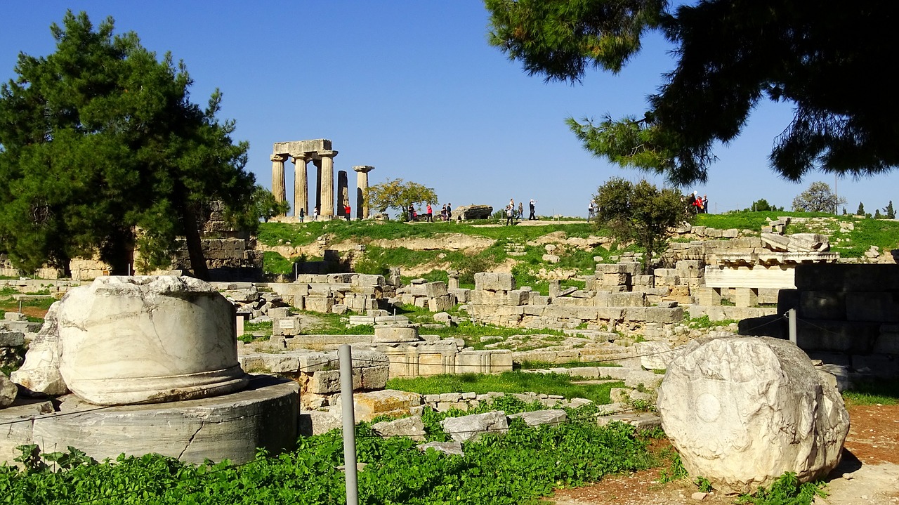 greece corinth antiquity free photo
