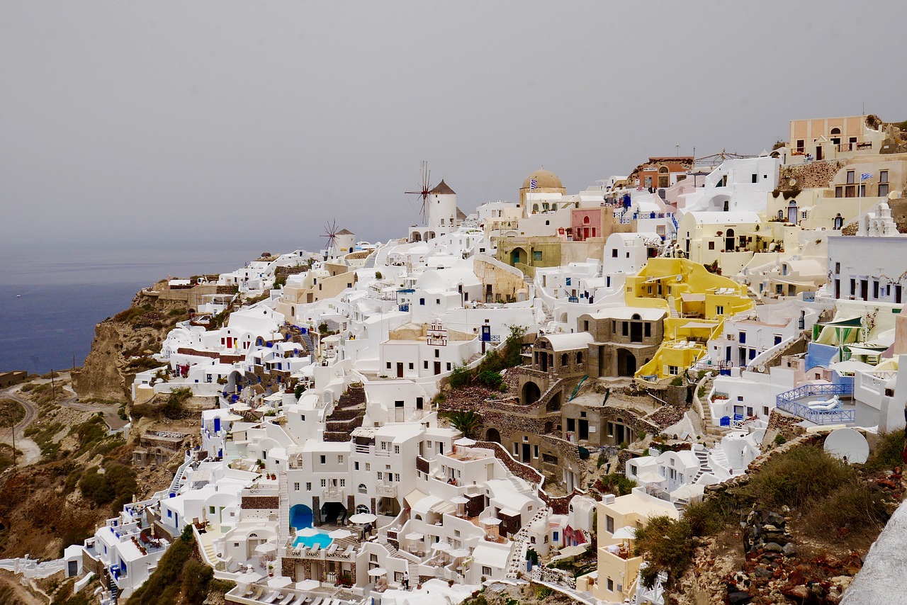 greece santorini greek island free photo