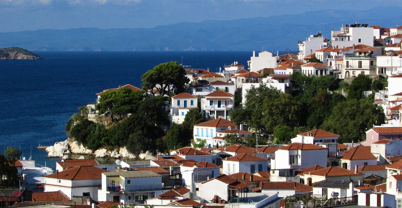 greece skiathos chora free photo