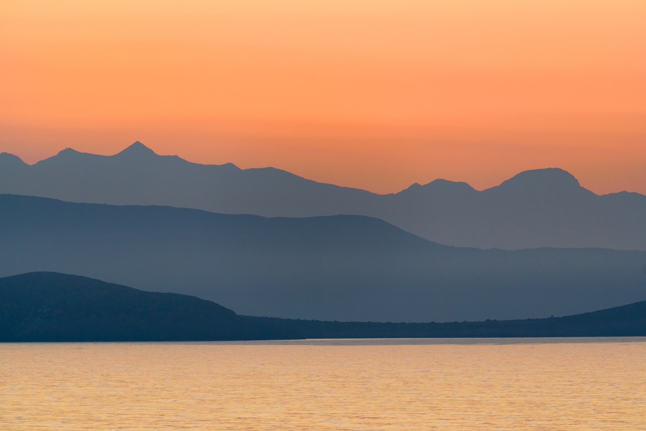 greece mountains landscape free photo