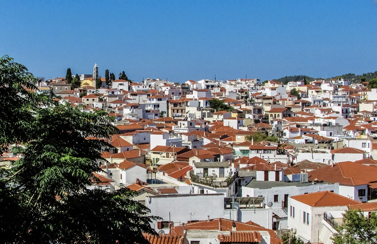 greece skiathos chora free photo