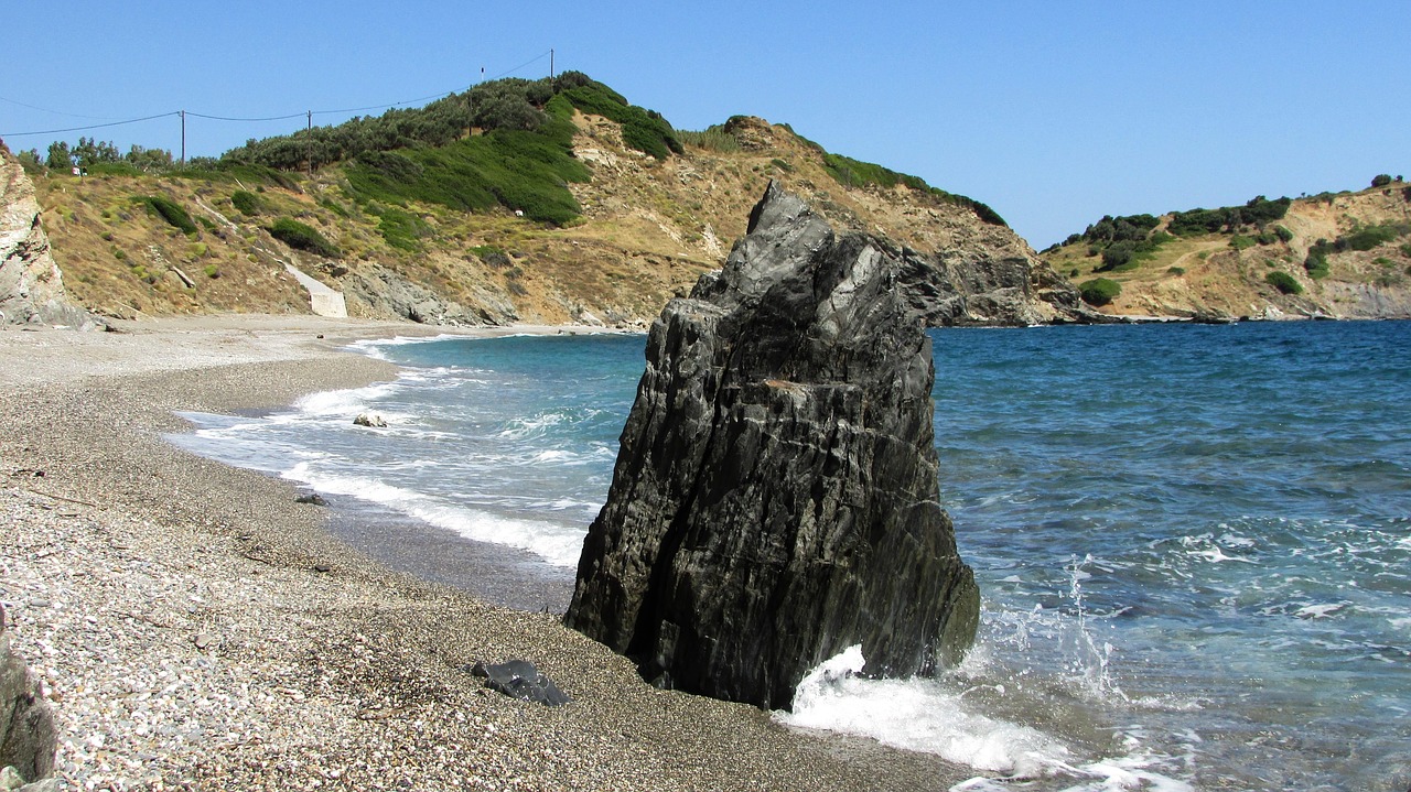 greece skiathos rock free photo