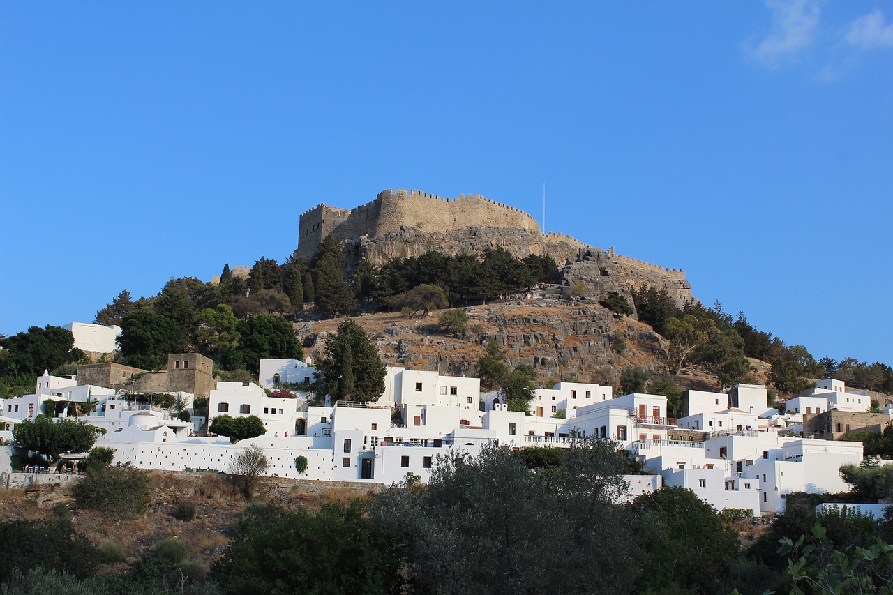 greece rhodes island summer free photo