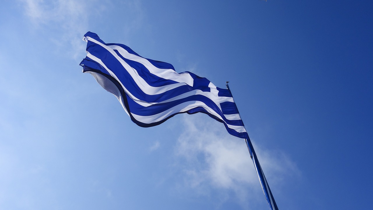 greece flag country flag free photo