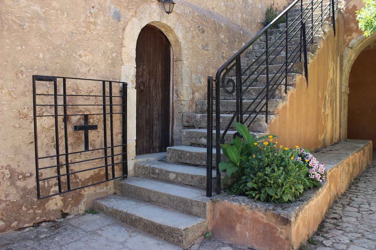 greece crete arcadian monastery free photo