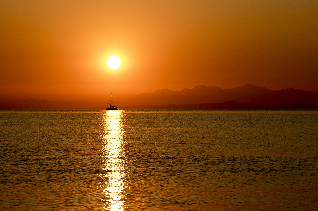 greece sea sun free photo