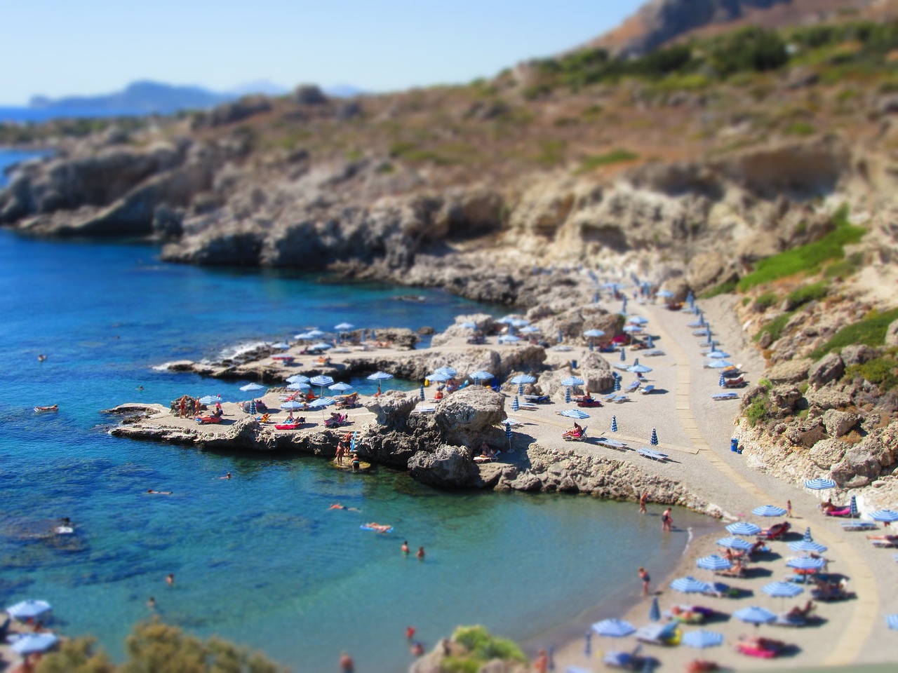 greece beach stone beach free photo