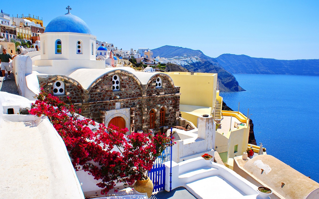 greece santorini island free photo