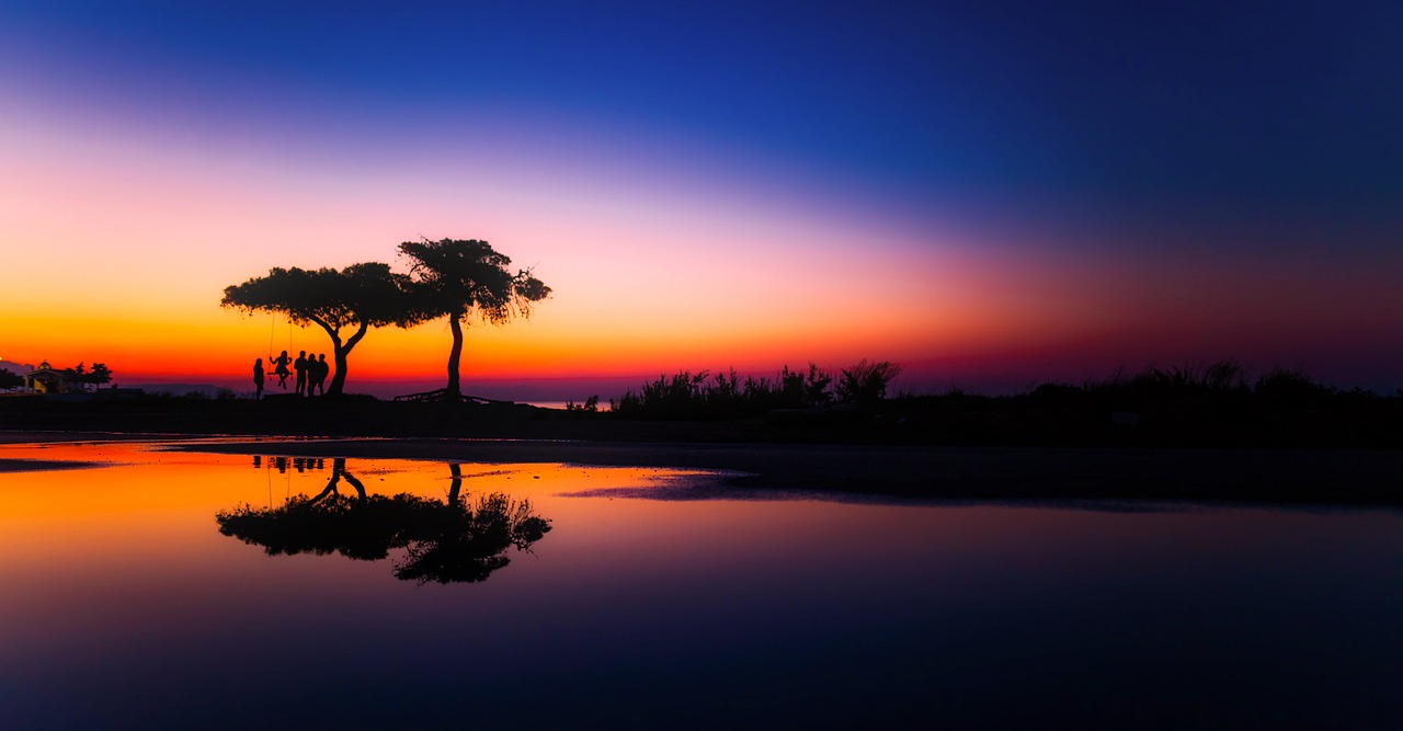 greece panorama sunset free photo