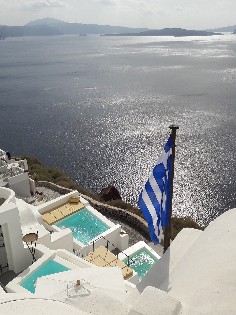 greece sea swimming pool free photo