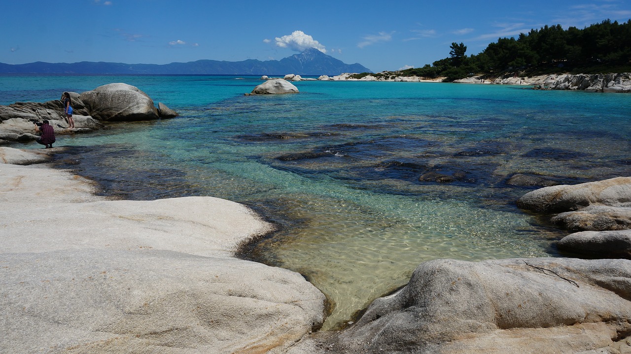 greece calkidiki rocks free photo