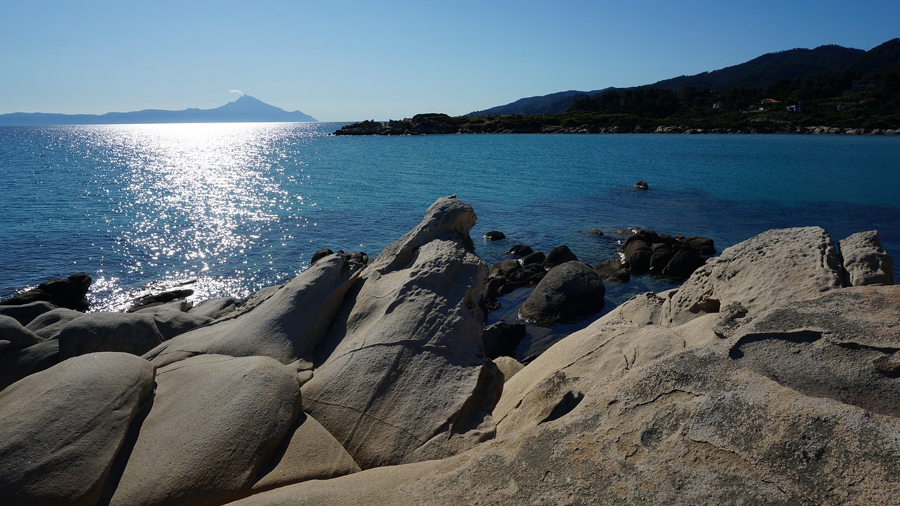 greece calkidiki rocks free photo