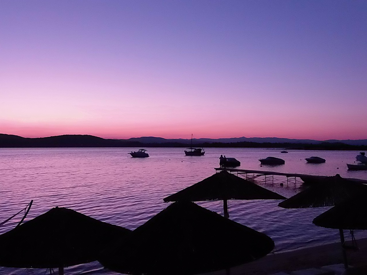 greece sunset vacation free photo