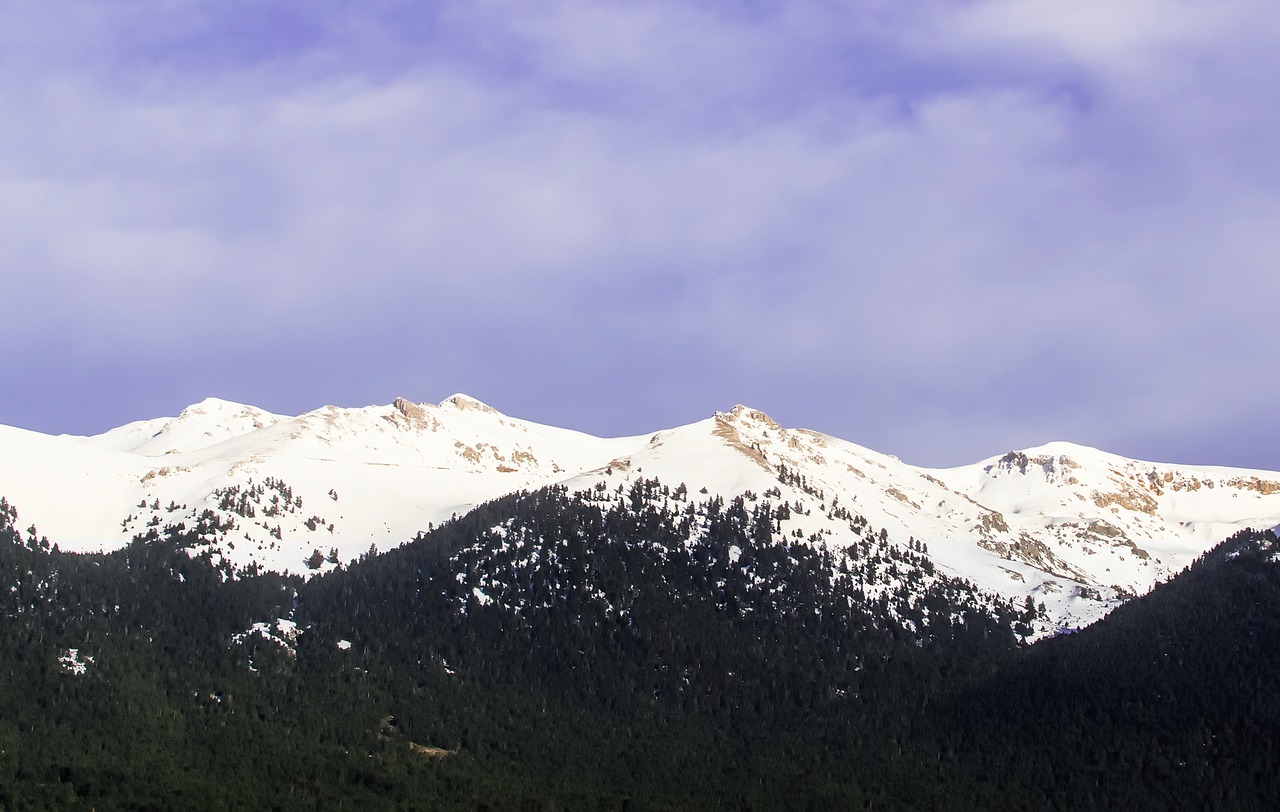 greece snow mountains free photo