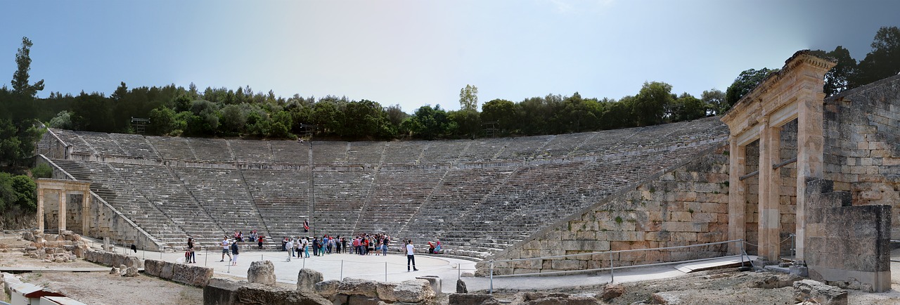 greece amphitheater historically free photo