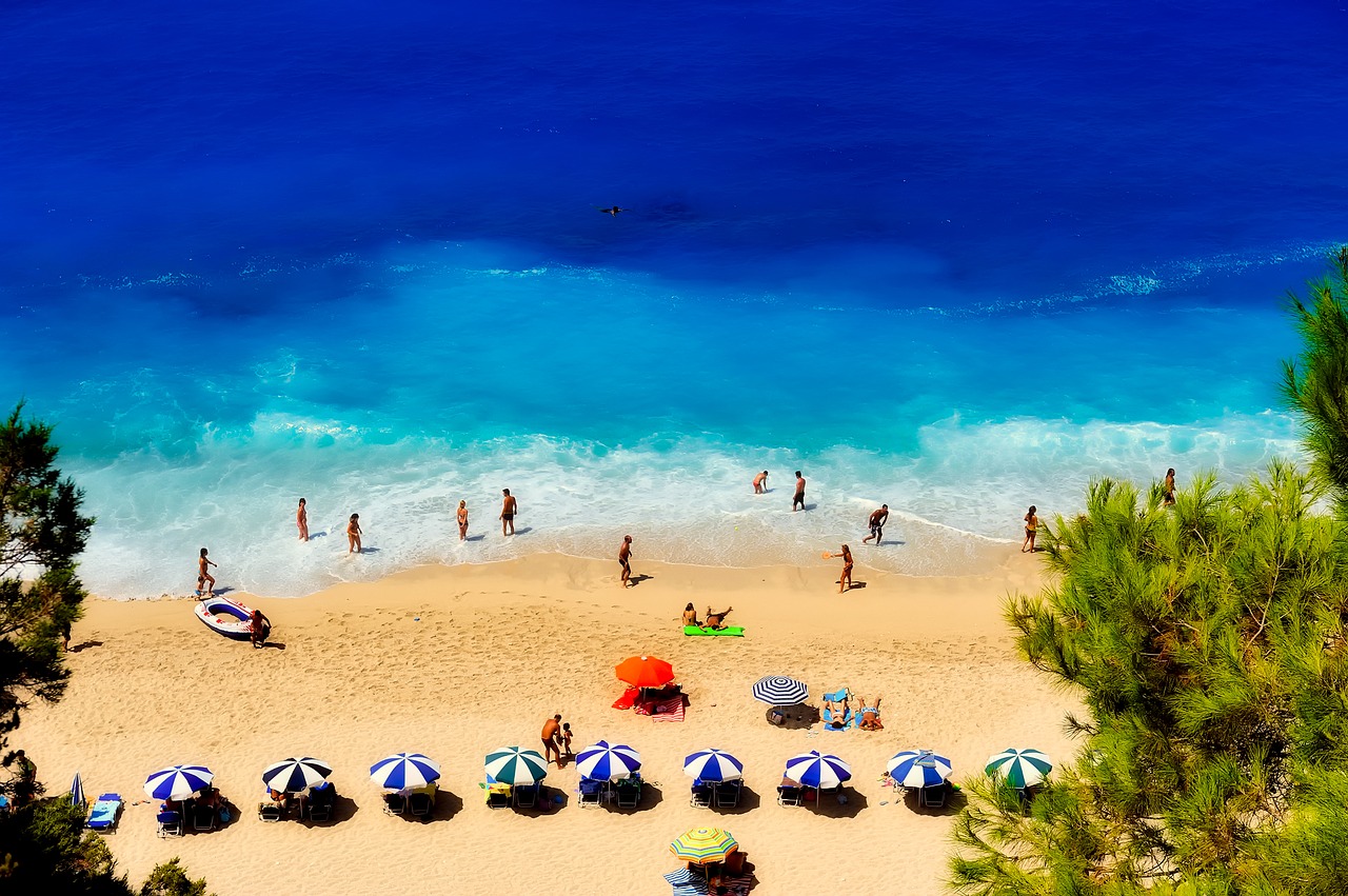 greece beach seashore free photo