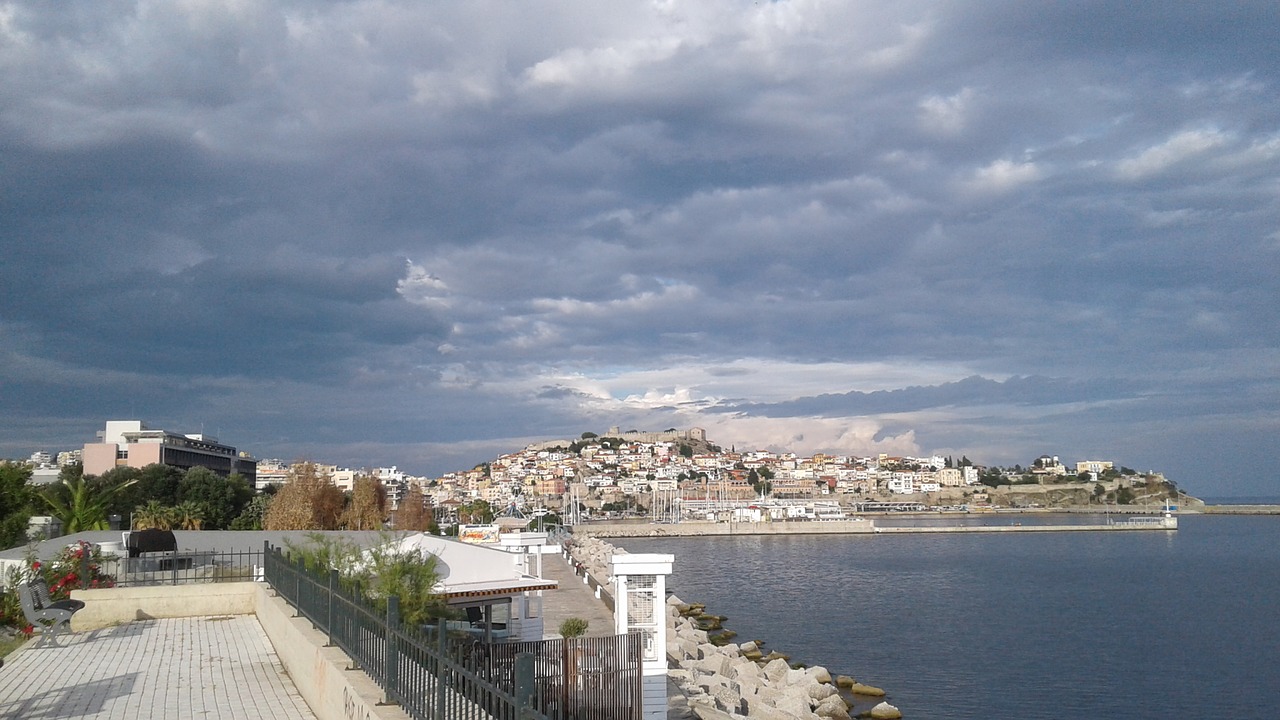 greece kavala kastle free photo