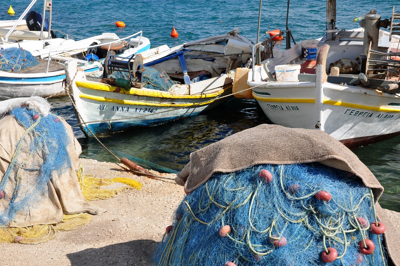 greece port boat hellas free photo