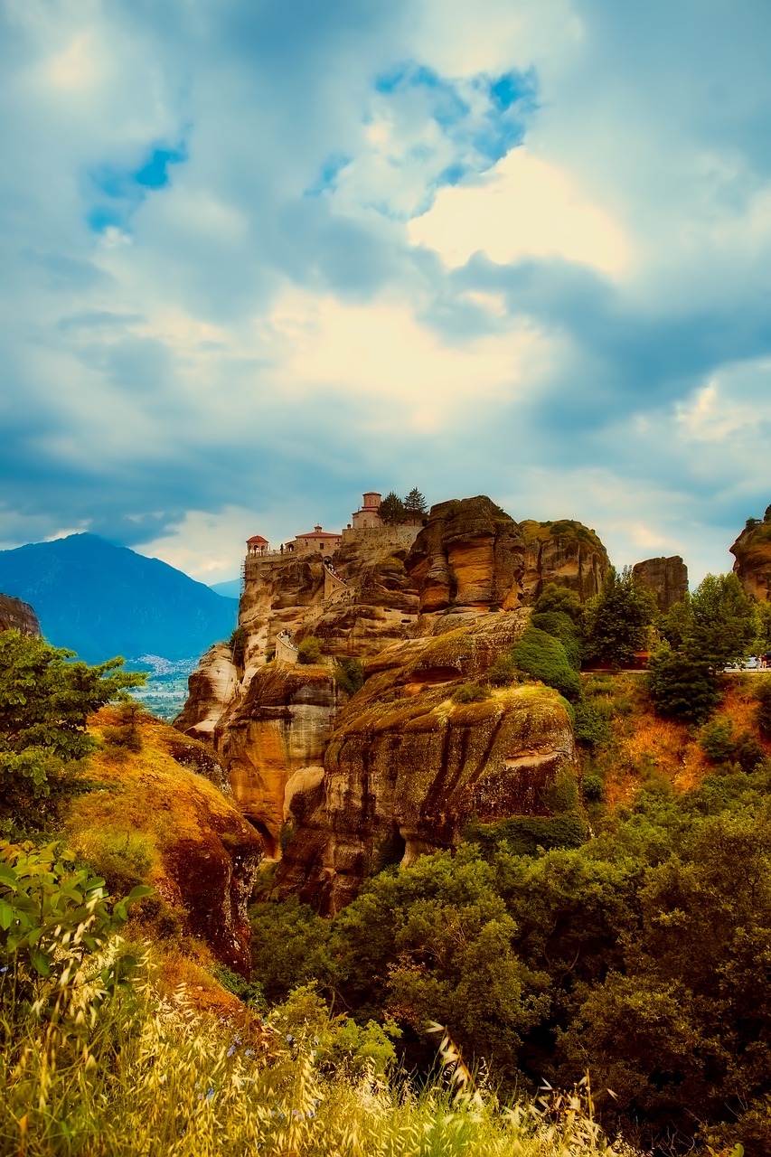 greece landscape mountains free photo