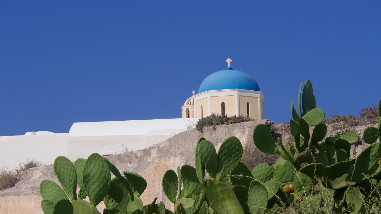 greece santorini church free photo