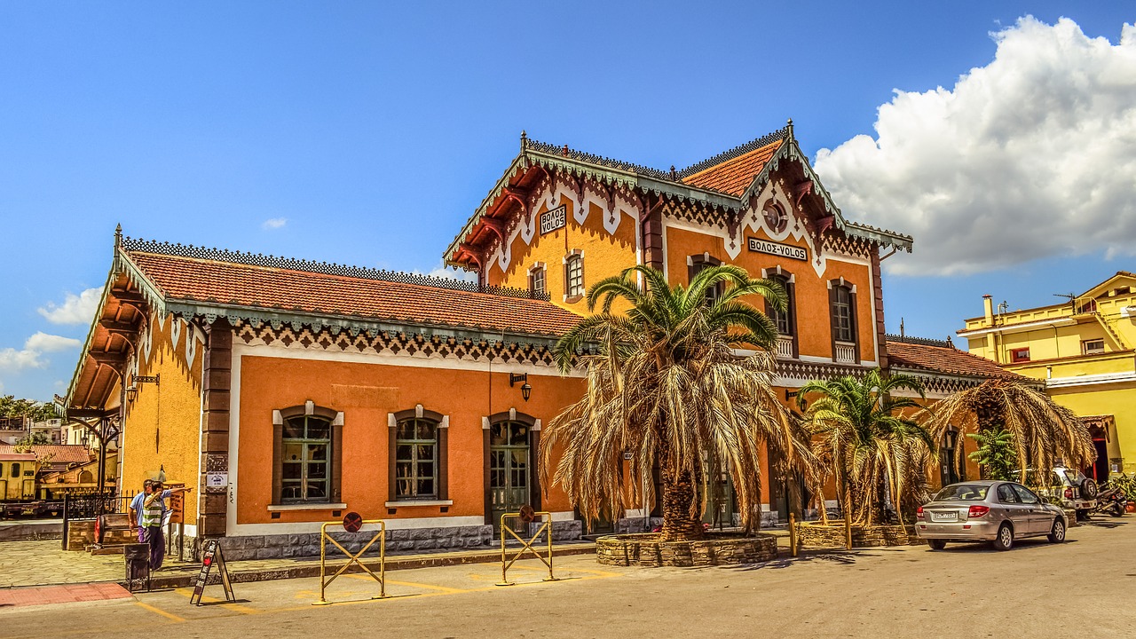 greece volos railway station free photo