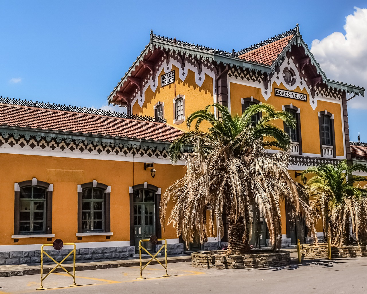 greece volos railway station free photo