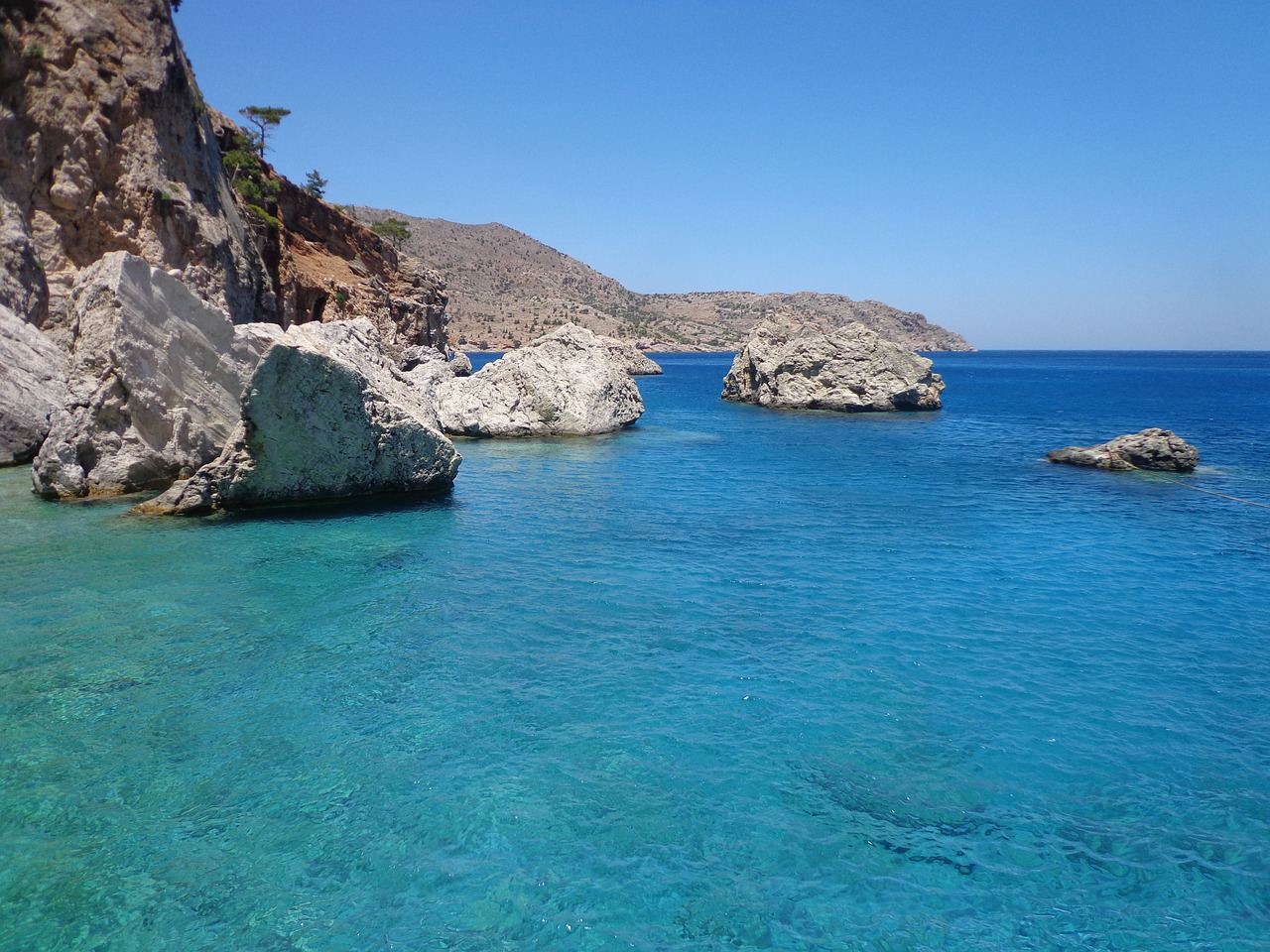 greece karpathos sea free photo