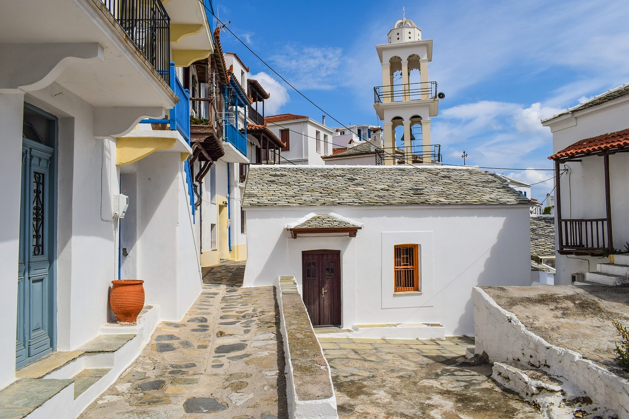 greece skopelos chora free photo