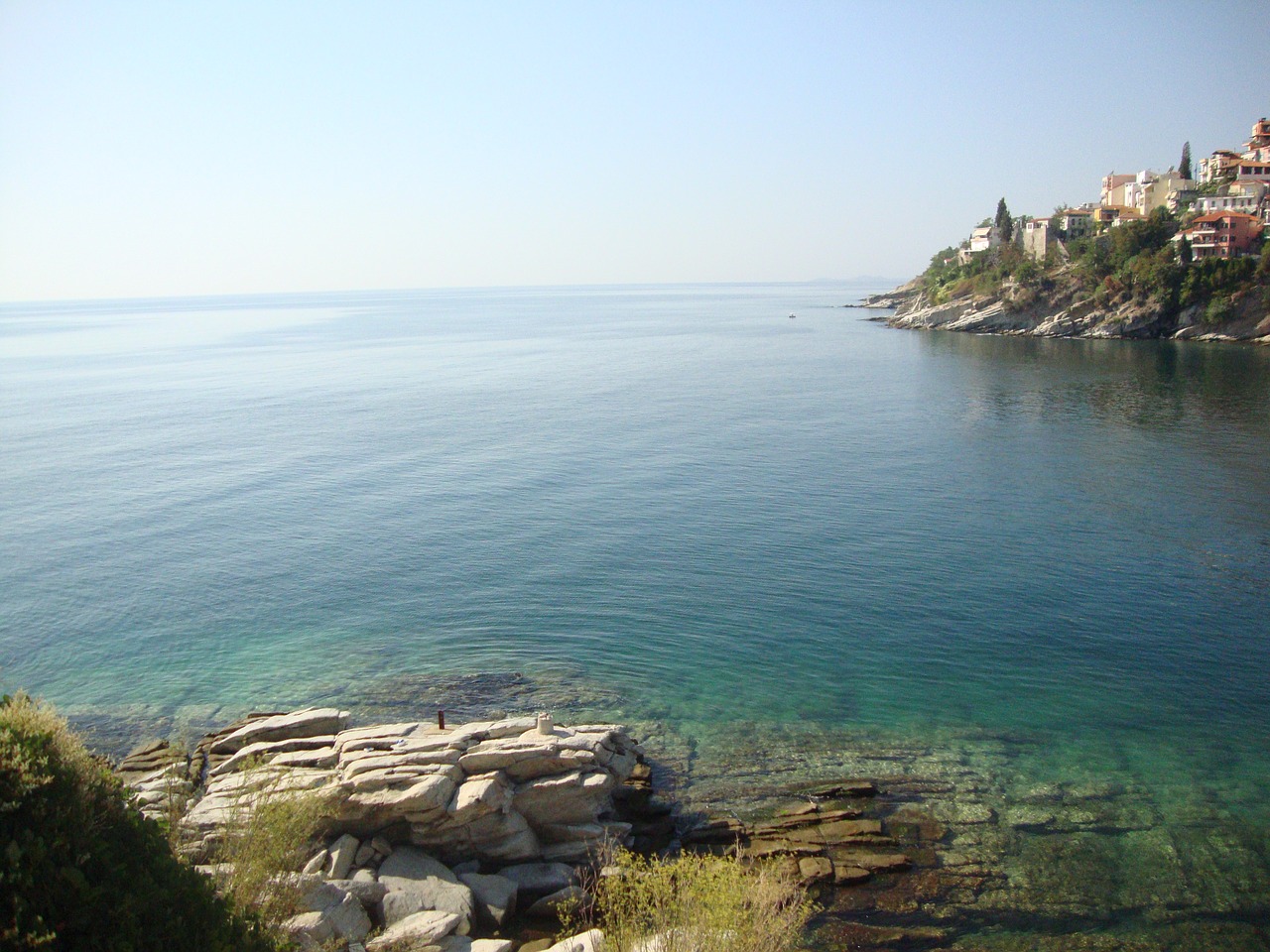 greece kavala sea free photo