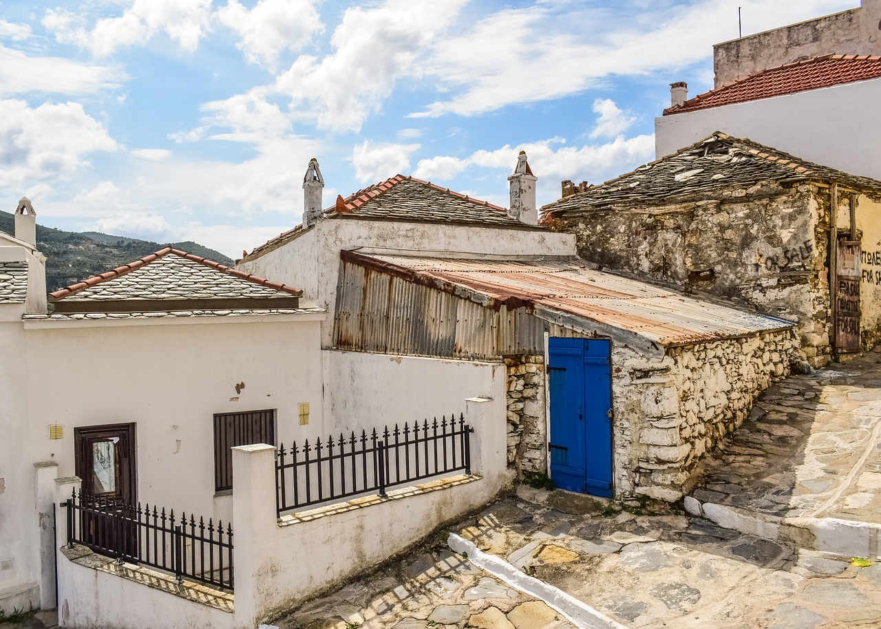 greece skopelos chora free photo