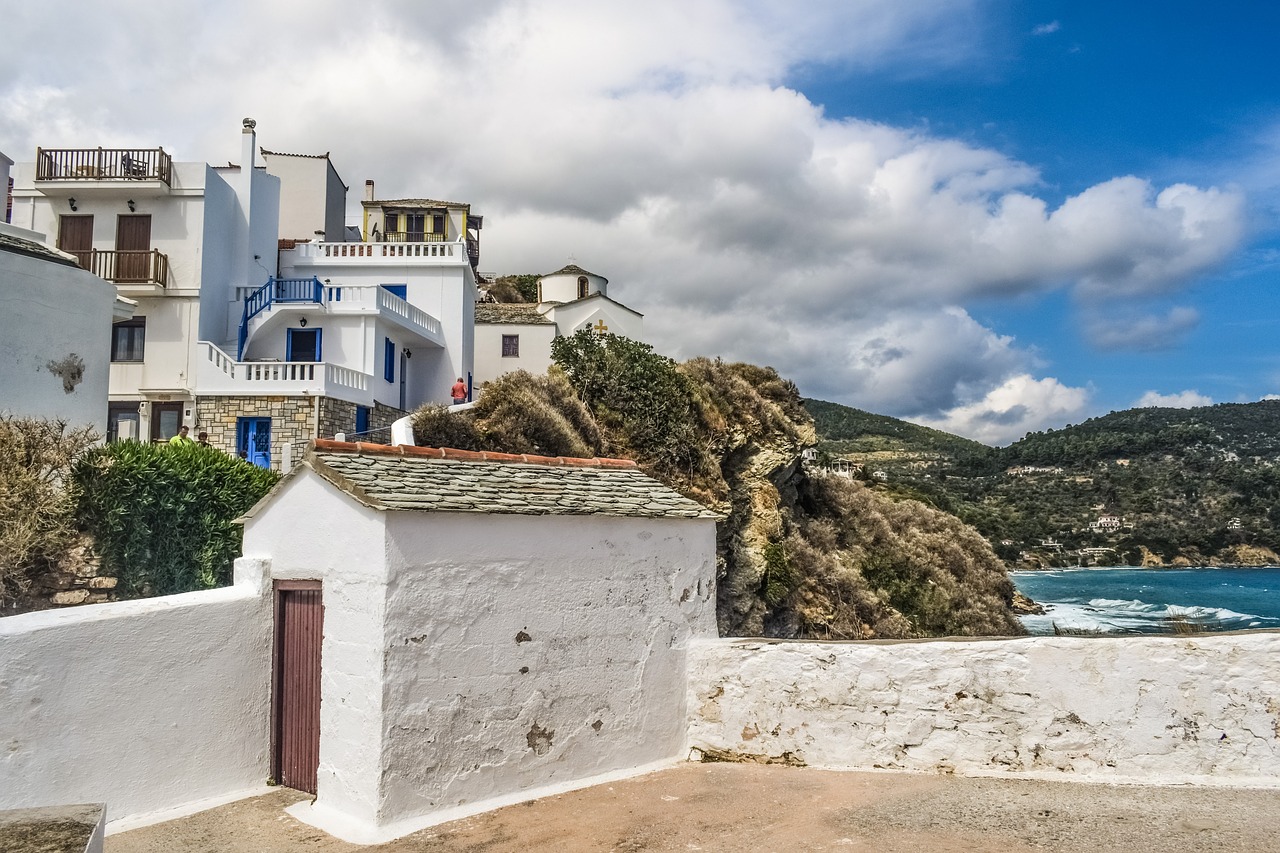 greece skopelos chora free photo