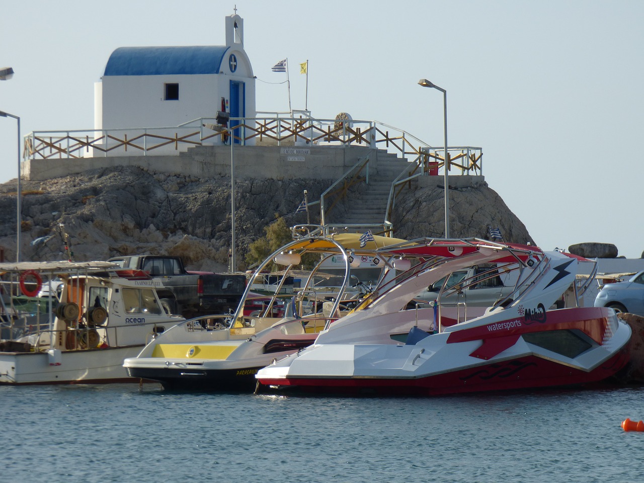 greece port ships free photo