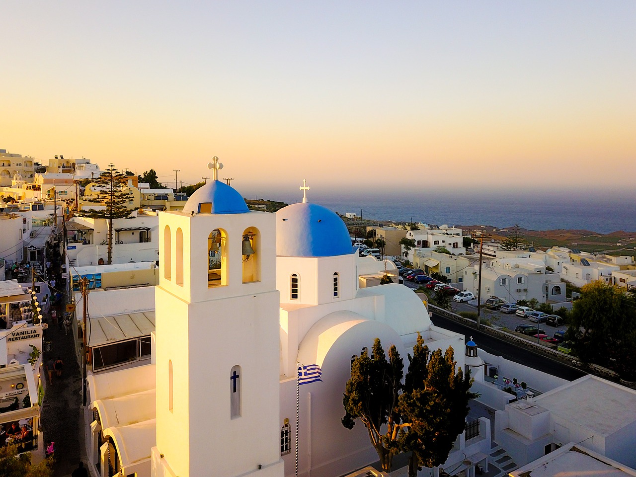 greece santorini landscape free photo