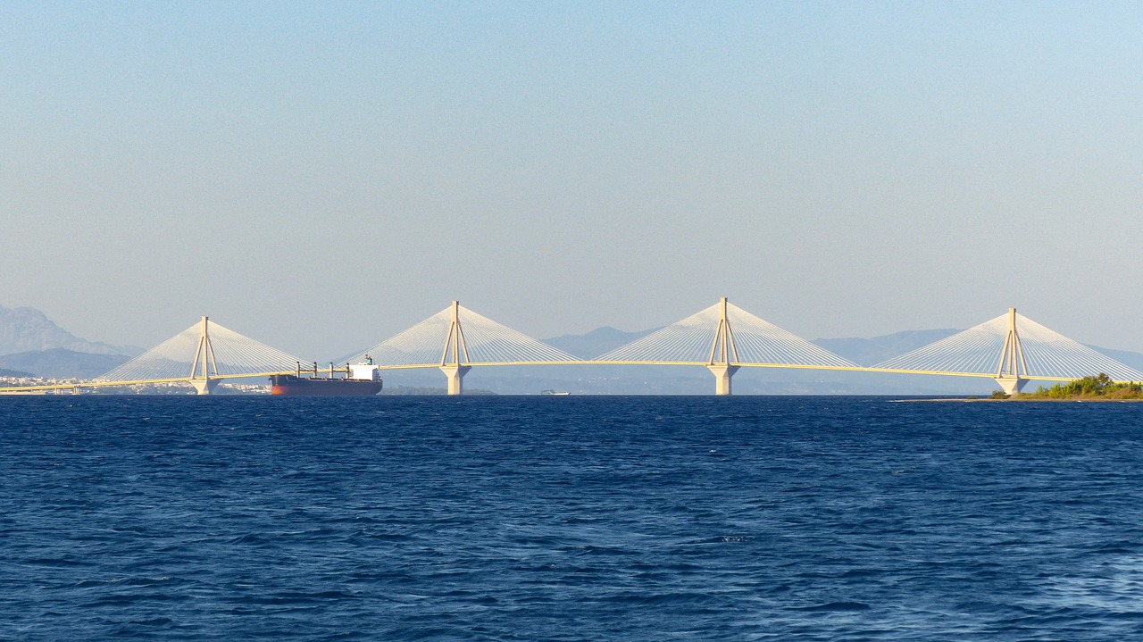 greece bridge shrouds free photo