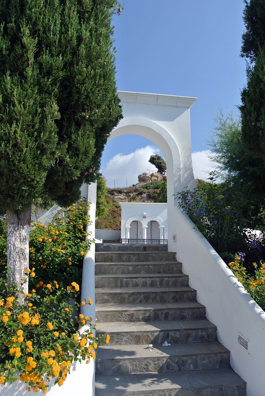 greece stairs architecture free photo